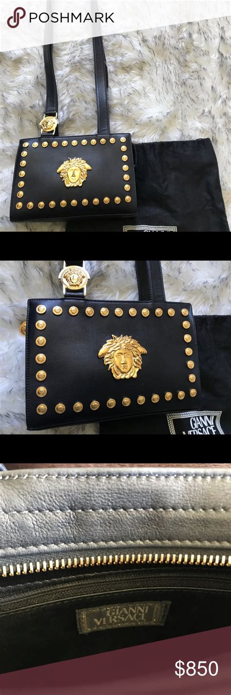 original versace logo on the purse|authentic versace purses.